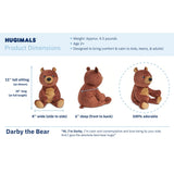 Darby L'ours Peluche Lourde 2kg-Hugimals-HUG-HUG-OURS-CLÉMENT