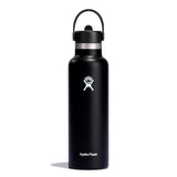 Bouteille avec capuchon de paille flexible 21oz - Noir-Hydro Flask-HYD-S21FS001-CLÉMENT