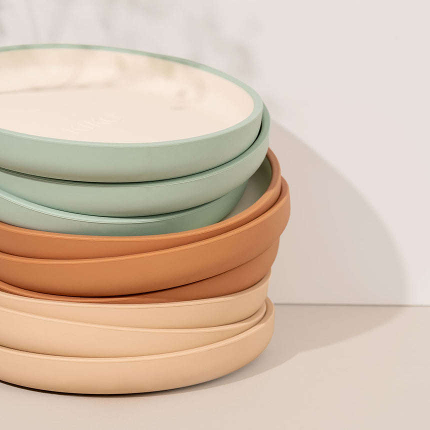 Assiette à Ventouse en Silicone - Sable-Kiko The Label-IKO-ASSSABLE-CLÉMENT
