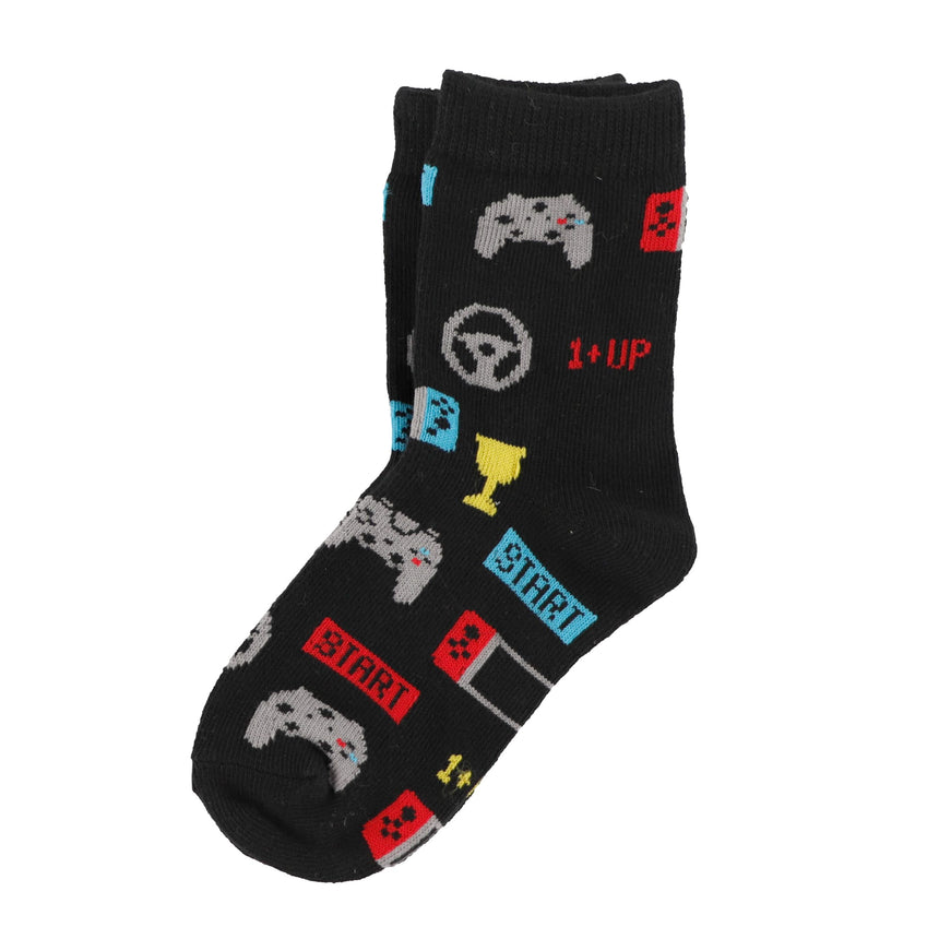 Bas Jeux Vidéos 2-12ans-Clement - Vetements-Noir-2-4-IMN-F24BG-07-2-CLÉMENT