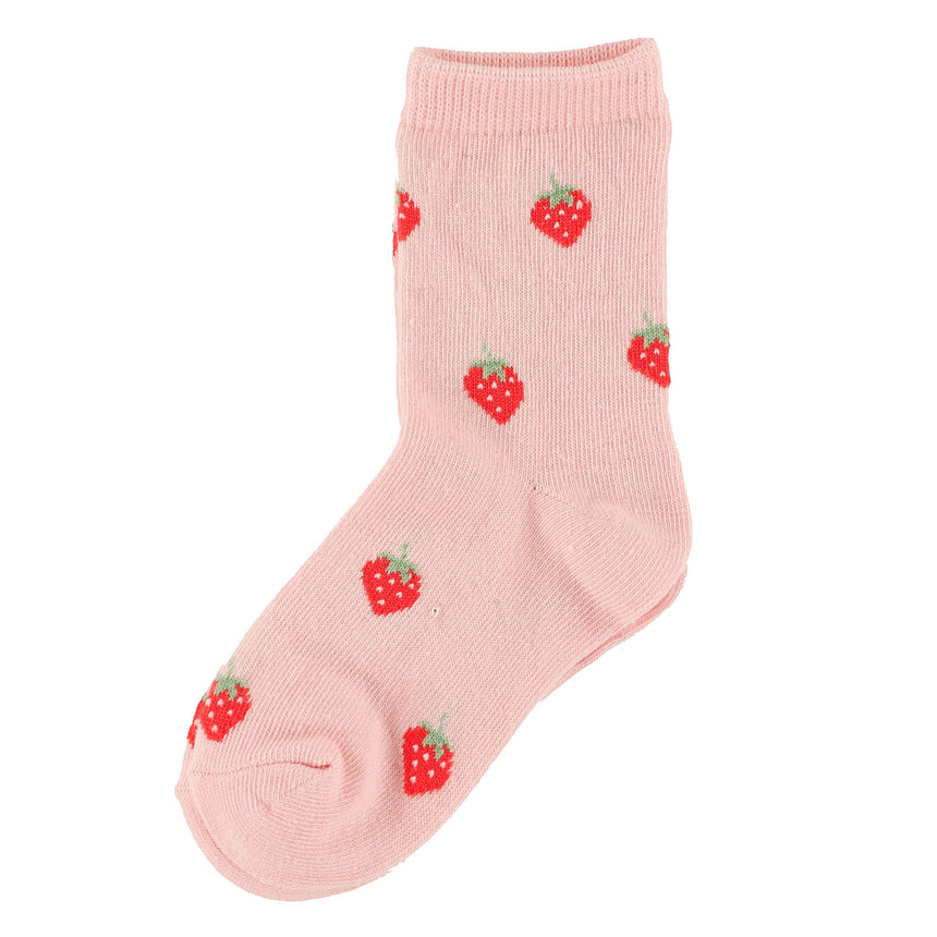 Bas Fraises 9-24mois-Clement - Vetements-Rose-9-12 m-IMN-S25BF-02-1-CLÉMENT