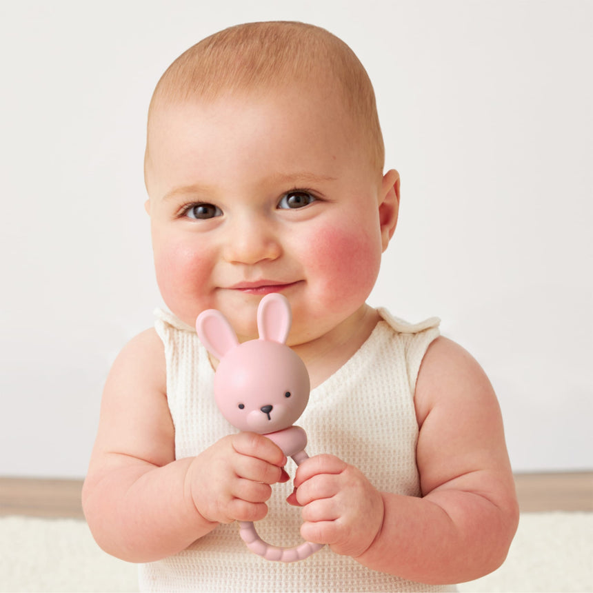 Hochet Sweetie Silicone - Lapin-itzy ritzy-ITZ-SH8581-CLÉMENT