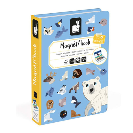 Livre Magnétique Animaux Polaires-Janod-JAD-J02599-CLÉMENT