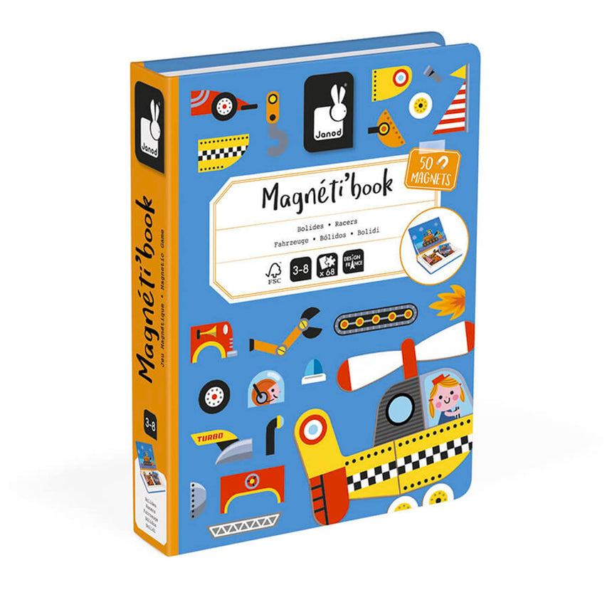 Livre Magnétique Bolides-Janod-JAD-J02715-CLÉMENT