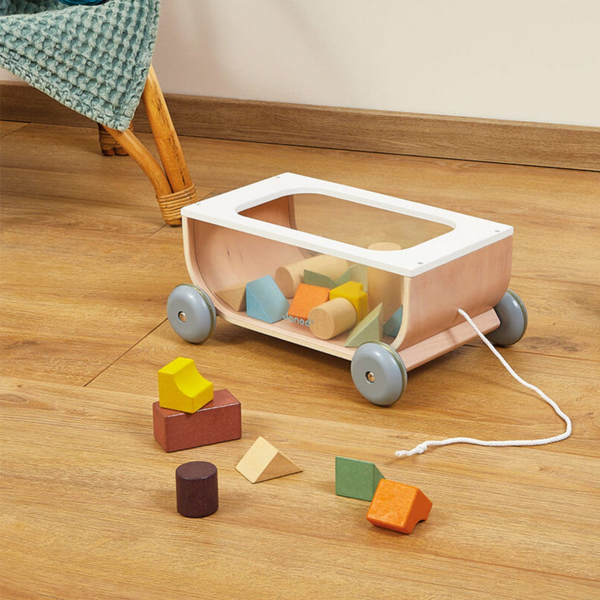 Chariot à Tirer de Cubes - Sweet Cocoon-Janod-JAD-J04407-CLÉMENT