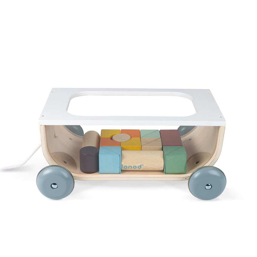 Chariot à Tirer de Cubes - Sweet Cocoon-Janod-JAD-J04407-CLÉMENT