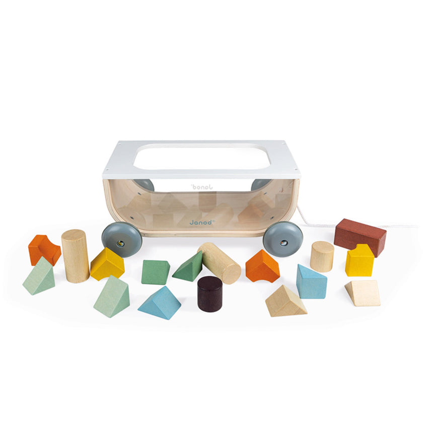 Chariot à Tirer de Cubes - Sweet Cocoon-Janod-JAD-J04407-CLÉMENT