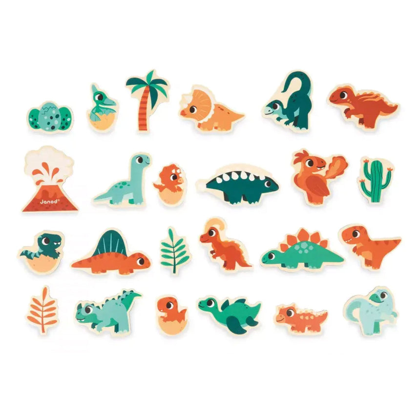 Aimants Dinosaure 24 Pièces-Janod-JAD-J05839-CLÉMENT