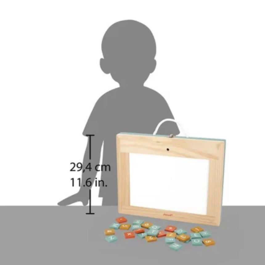 Tableau Magnétique 4 En 1 et Craie Portable-Janod-JAD-J09626-CLÉMENT