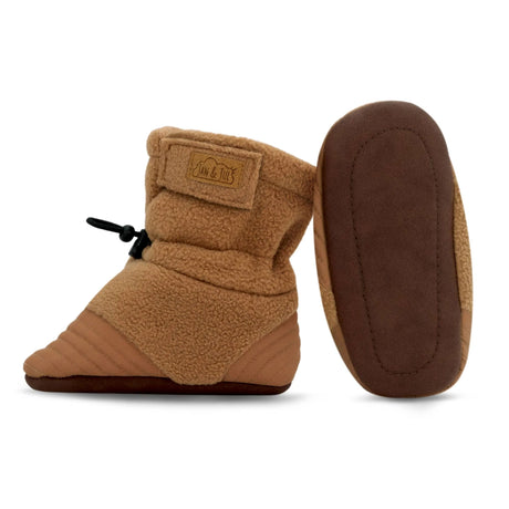 Chausson Stay-Put Brun 3-24mois-Jan n Jul-JAJ-BSA-BRB-CLÉMENT