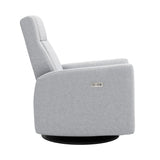 Fauteuil Berçant et Pivotant Nelly - Arlo Heather Gris / Noir avec Mécanisme Électrique-Jaymar BB-JAM-525-ARLO-57-CLÉMENT