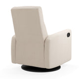 Fauteuil Berçant et Pivotant Nelly - Beyond Sheep Crème / Noir-Jaymar BB-JAM-521-BEYONCRE-CLÉMENT