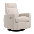 Fauteuil Berçant et Pivotant Nelly - Beyond Sheep Vanille / Noir avec Mécanisme Électrique-Jaymar BB-JAM-525-BEYON-11-CLÉMENT