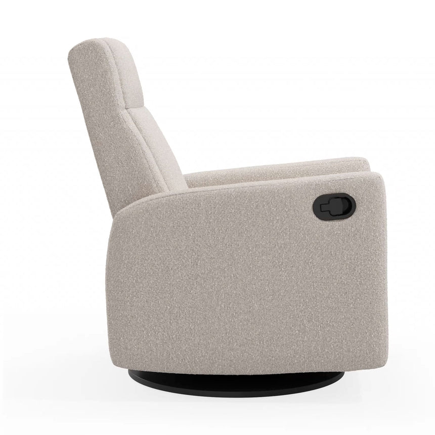 Fauteuil Berçant et Pivotant Nelly - Beyond Sheep Vanille / Noir-Jaymar BB-JAM-521-BEYONVAN-CLÉMENT