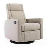Fauteuil Berçant et Pivotant Nelly - Breather Driftwood / Noir-Jaymar BB-JAM-521-BREATH56-CLÉMENT