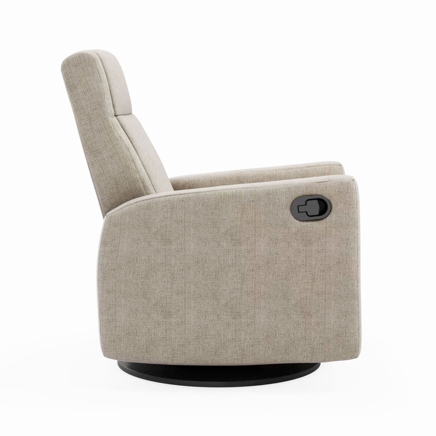 Fauteuil Berçant et Pivotant Nelly - Breather Driftwood / Noir-Jaymar BB-JAM-521-BREATH56-CLÉMENT
