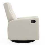 Fauteuil Berçant et Pivotant Nelly - Henequen (Tissu anti-tache)-Jaymar BB-JAM-521-HENEQ-01-CLÉMENT