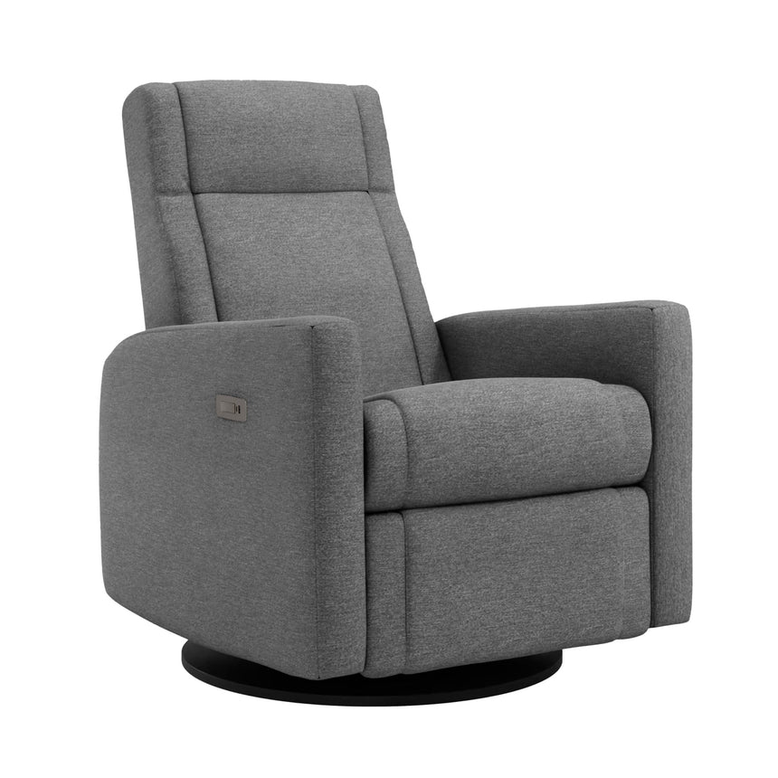 Fauteuil Berçant et Pivotant Nelly - Nexus Charcoal / Noir avec Mécanisme Électrique-Jaymar BB-JAM-525-NEXUS-59-CLÉMENT