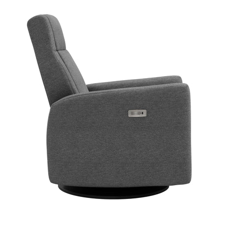 Fauteuil Berçant et Pivotant Nelly - Nexus Charcoal / Noir avec Mécanisme Électrique-Jaymar BB-JAM-525-NEXUS-59-CLÉMENT