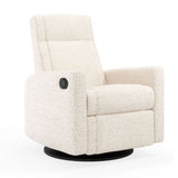 Fauteuil Berçant et Pivotant Nelly - Puppy Pearl / Noir-Jaymar BB-JAM-521-PUPPY-11-CLÉMENT