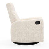 Fauteuil Berçant et Pivotant Nelly - Puppy Pearl / Noir-Jaymar BB-JAM-521-PUPPY-11-CLÉMENT
