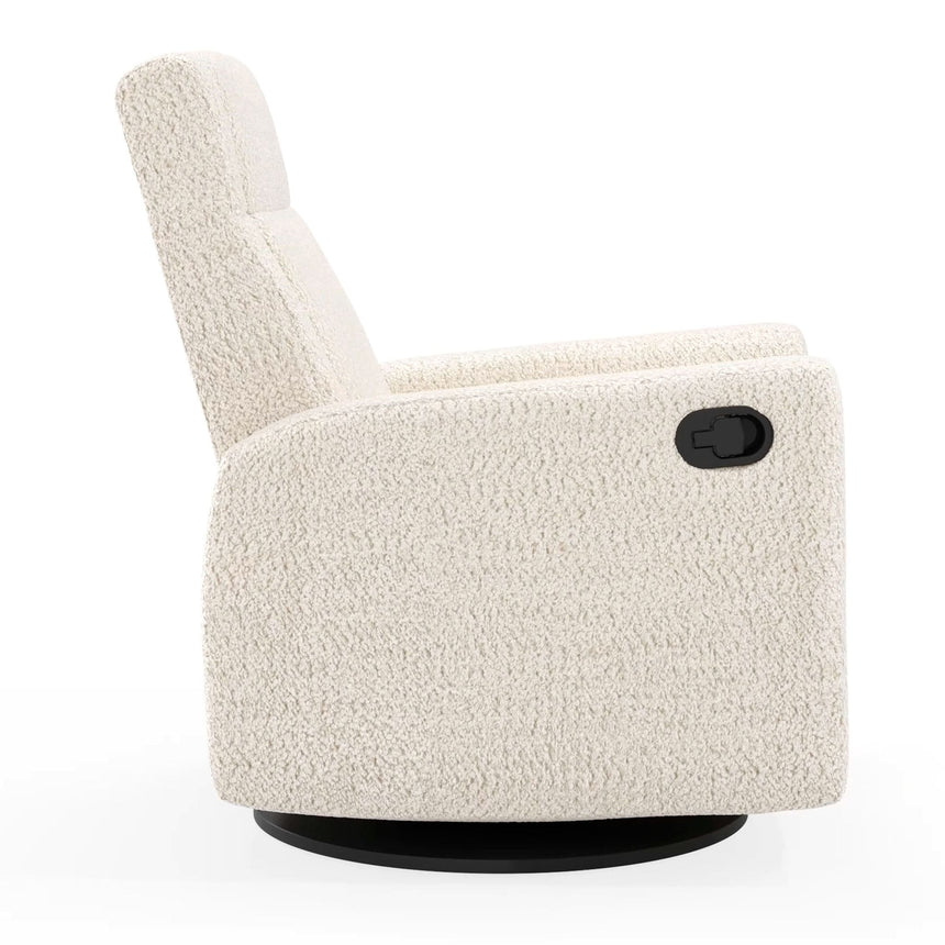 Fauteuil Berçant et Pivotant Nelly - Puppy Pearl / Noir-Jaymar BB-JAM-521-PUPPY-11-CLÉMENT