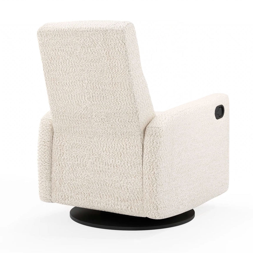 Fauteuil Berçant et Pivotant Nelly - Puppy Pearl / Noir-Jaymar BB-JAM-521-PUPPY-11-CLÉMENT