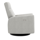 Fauteuil Berçant et Pivotant Nelly - Nubia Silver / Noir avec Mécanisme Électrique-Jaymar BB-JAM-525-NUBIA-57-CLÉMENT