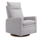 Fauteuil Berçant et Pivotant Arya - Como Dove Gris avec Mécanisme Électrique-Jaymar BB-JAM-526-COMO-61-CLÉMENT