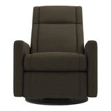 Grand Fauteuil Berçant et Pivotant Nelly avec Mécanisme Électrique - Tissu Anti-tache Mojo Espresso-Jaymar BB-JAM-525-ESPRE006-CLÉMENT