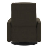 Grand Fauteuil Berçant et Pivotant Nelly avec Mécanisme Électrique - Tissu Anti-tache Mojo Espresso-Jaymar BB-JAM-525-ESPRE006-CLÉMENT