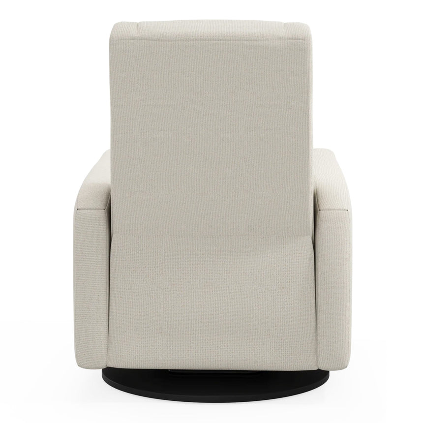 Fauteuil Berçant et Pivotant Nelly - Henequen avec Mécanisme Électrique (Tissu anti-tache)-Jaymar BB-JAM-525-HENEQ-01-CLÉMENT