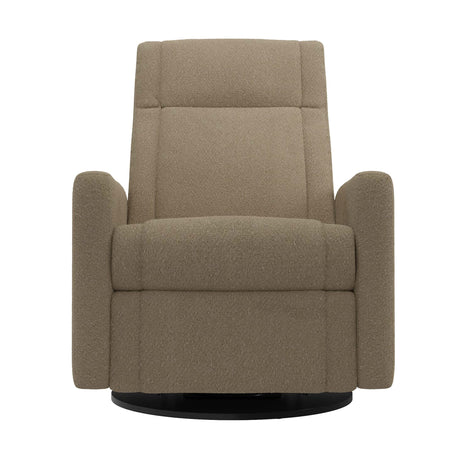 Grand Fauteuil Berçant et Pivotant Nelly avec Mécanisme Électrique - Tissu Anti-tache Tessa Mocha-Jaymar BB-JAM-525-MOCHA606-CLÉMENT
