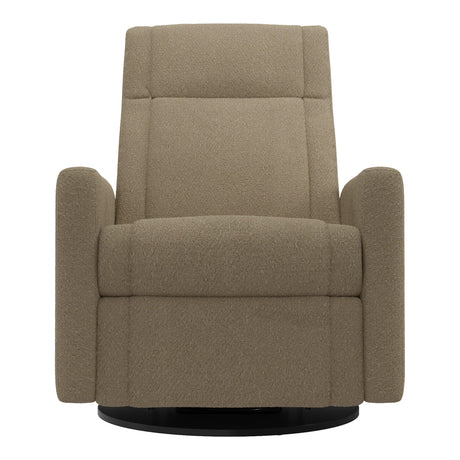 Grand Fauteuil Berçant et Pivotant Nelly avec Mécanisme Électrique - Tissu Anti-tache Tessa Mocha-Jaymar BB-JAM-525295-MO606-CLÉMENT