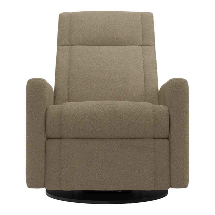 Grand Fauteuil Berçant et Pivotant Nelly avec Mécanisme Électrique - Tissu Anti-tache Tessa Mocha-Jaymar BB-JAM-525295-MO606-CLÉMENT