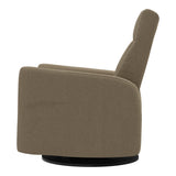 Grand Fauteuil Berçant et Pivotant Nelly avec Mécanisme Électrique - Tissu Anti-tache Tessa Mocha-Jaymar BB-JAM-525295-MO606-CLÉMENT