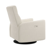 Grand Fauteuil Berçant et Pivotant Nelly avec Mécanisme Électrique - Tissu Anti-tache Alta™ 10-Jaymar BB-JAM-525295ALTA10-CLÉMENT