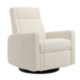 Grand Fauteuil Berçant et Pivotant Nelly avec Mécanisme Électrique - Tissu Anti-tache Alta™ 10-Jaymar BB-JAM-525295ALTA10-CLÉMENT