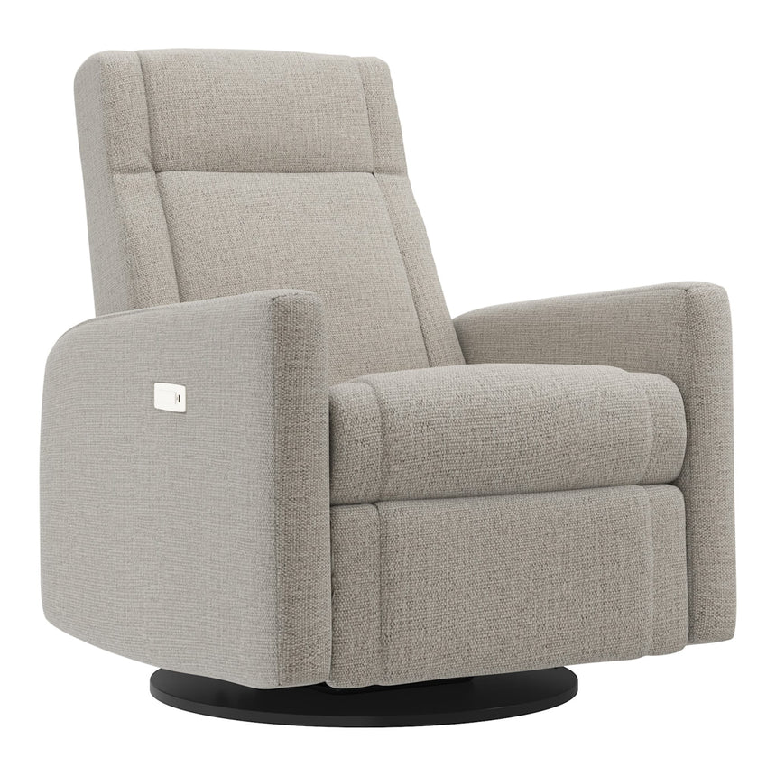 Grand Fauteuil Berçant et Pivotant Nelly avec Mécanisme Électrique - Breather Driftwood-Jaymar BB-JAM-525295BRET56-CLÉMENT