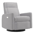 Grand Fauteuil Berçant et Pivotant Nelly avec Mécanisme Électrique - Como Dove Grey-Jaymar BB-JAM-525295COMO61-CLÉMENT