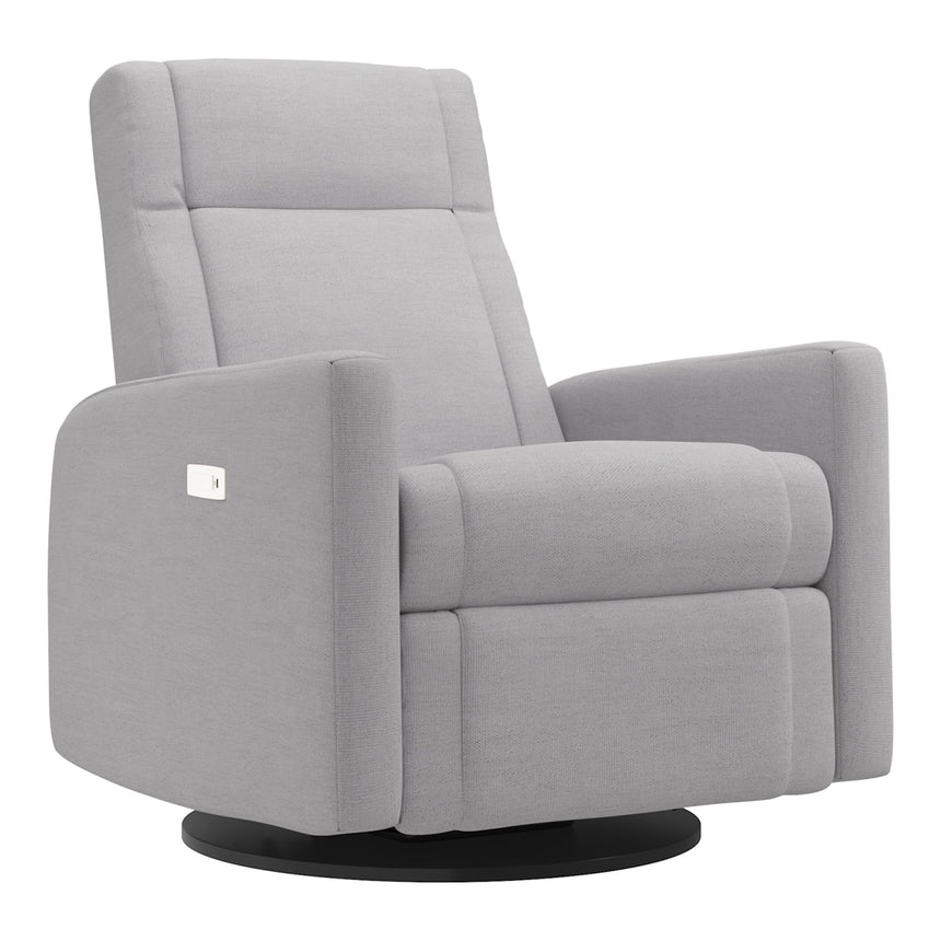 Grand Fauteuil Berçant et Pivotant Nelly avec Mécanisme Électrique - Como Dove Grey-Jaymar BB-JAM-525295COMO61-CLÉMENT