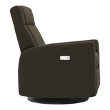 Grand Fauteuil Berçant et Pivotant Nelly avec Mécanisme Électrique - Tissu Anti-tache Mojo Espresso-Jaymar BB-JAM-525295ESP006-CLÉMENT