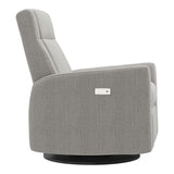 Grand Fauteuil Berçant et Pivotant Nelly avec Mécanisme Électrique - Nubia Silver-Jaymar BB-JAM-525295NUBI57-CLÉMENT