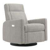 Grand Fauteuil Berçant et Pivotant Nelly avec Mécanisme Électrique - Nubia Silver-Jaymar BB-JAM-525295NUBI57-CLÉMENT