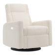 Grand Fauteuil Berçant et Pivotant Nelly avec Mécanisme Électrique - Puppy Pearl-Jaymar BB-JAM-525295PUPP11-CLÉMENT