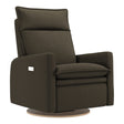Grand Fauteuil Berçant et Pivotant Arya avec Mécanisme Électrique - Tissu Anti-tache Mojo Espresso-Jaymar BB-JAM-526-ESPRE006-CLÉMENT