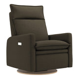 Grand Fauteuil Berçant et Pivotant Arya avec Mécanisme Électrique - Tissu Anti-tache Mojo Espresso-Jaymar BB-JAM-526-ESPRE006-CLÉMENT