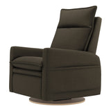 Grand Fauteuil Berçant et Pivotant Arya avec Mécanisme Électrique - Tissu Anti-tache Mojo Espresso-Jaymar BB-JAM-526-ESPRE006-CLÉMENT