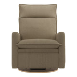 Grand Fauteuil Berçant et Pivotant Arya avec Mécanisme Électrique - Tissu Anti-tache Tessa Mocha-Jaymar BB-JAM-526-MOCHA606-CLÉMENT