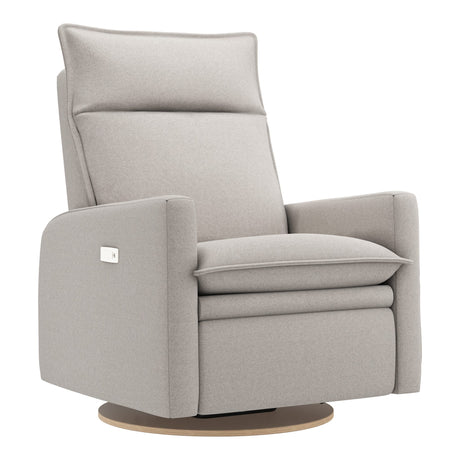 Grand Fauteuil Berçant et Pivotant Arya avec Mécanisme Électrique - Arlo Heather Pearl-Jaymar BB-JAM-526295ARL601-CLÉMENT